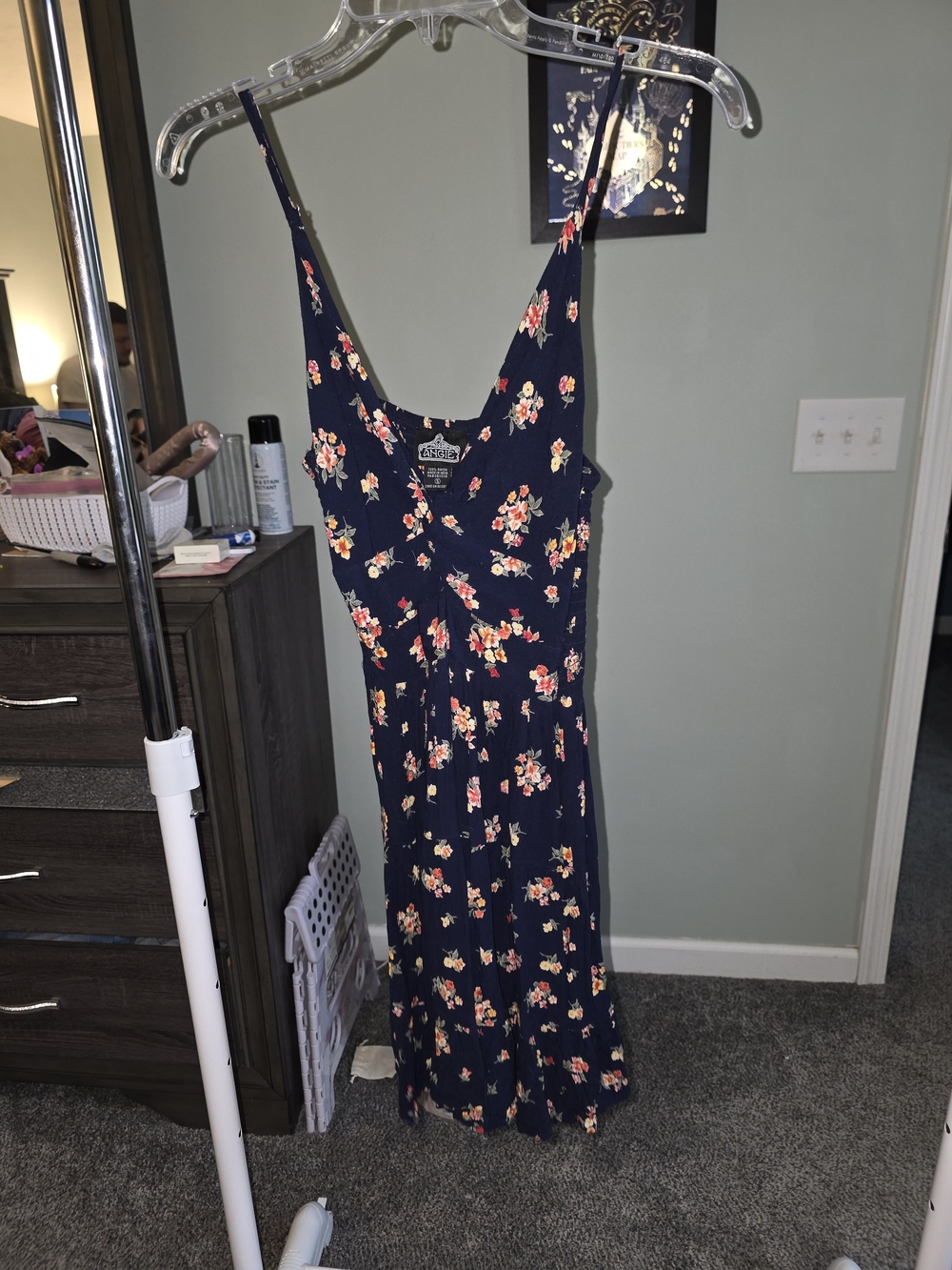 Navy Floral Mini Sundress